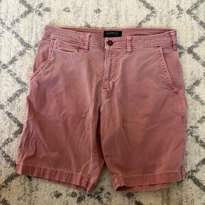 American Eagle Extreme Flex Chino Shorts Men’s Size 32 Pink Salmon Casual